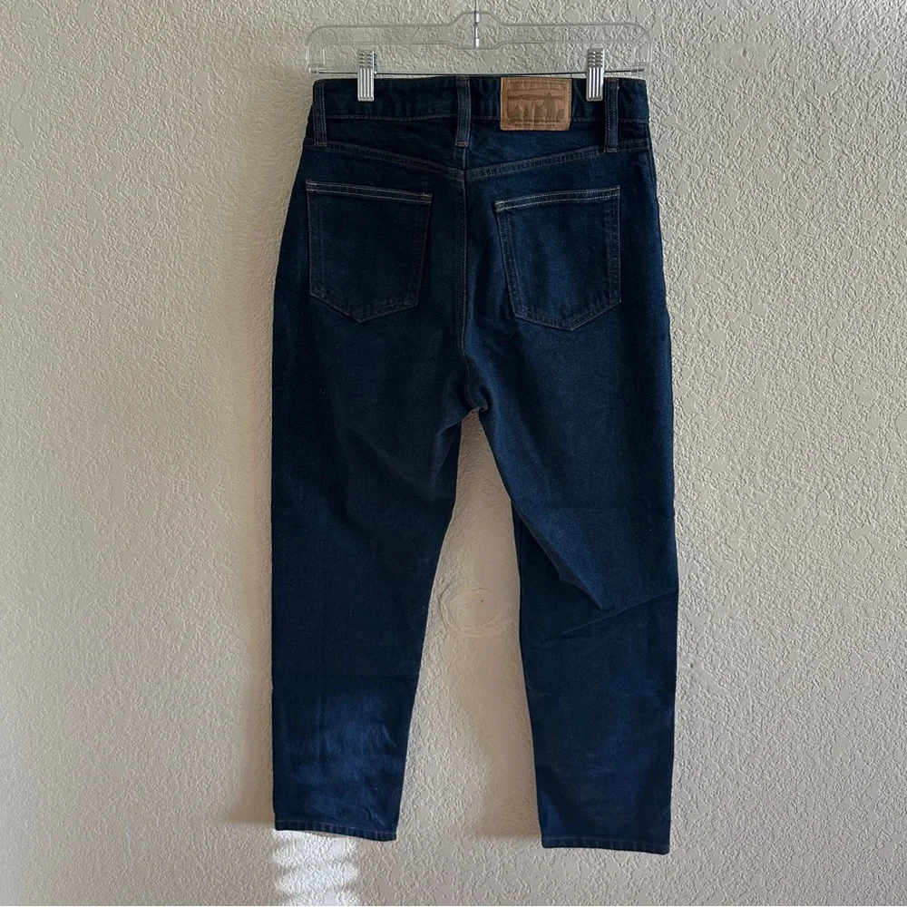 Patagonia Women's Dark Wash Blue Navy Straight-Leg Denim Jeans Size 26 - Picture 3 of 9